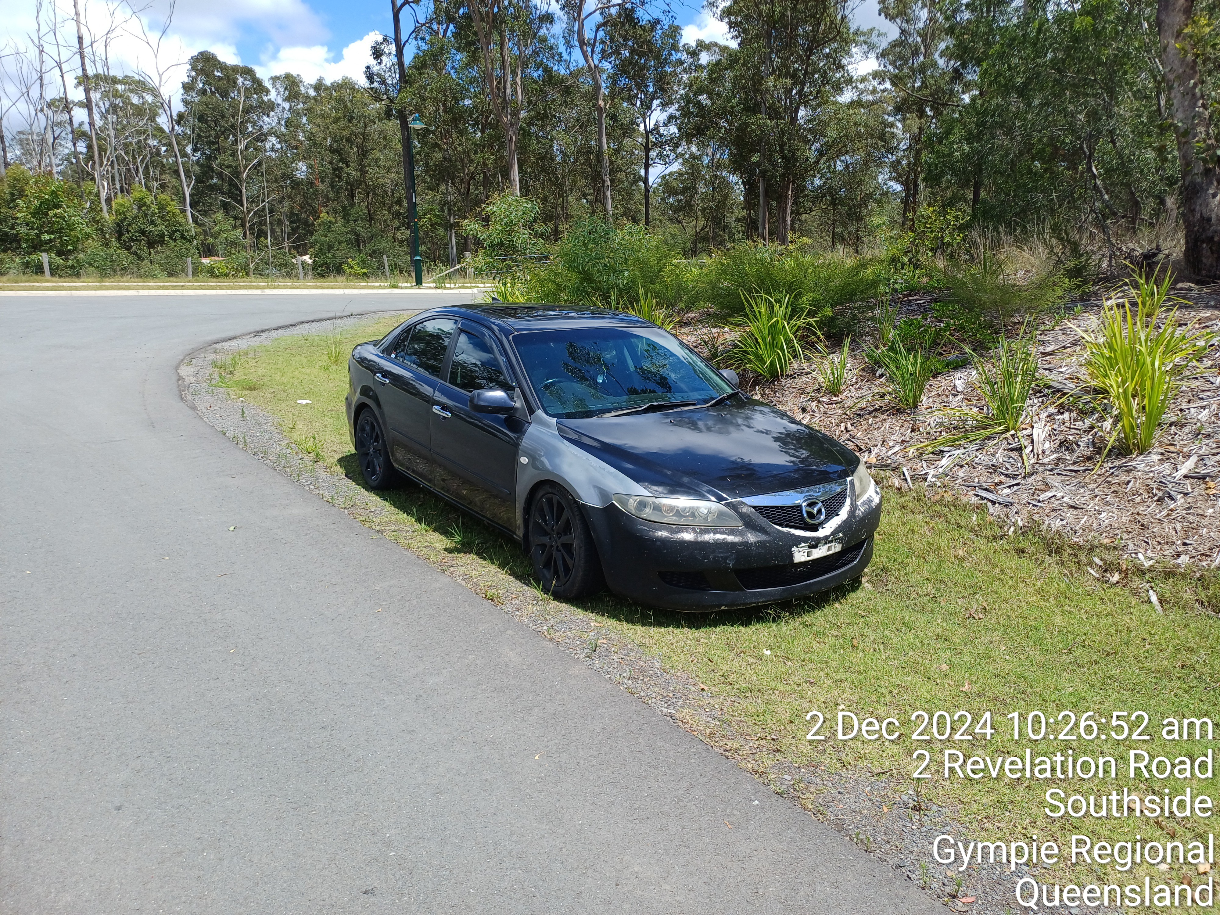 Impounded Vehicle Balck Mazda 6